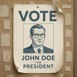 Vote John Doe for president.